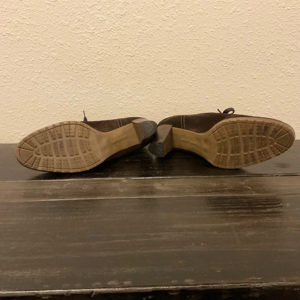 Melluso Booties, Walk Brown Suede Retro Oxford, Italian Made, Size 40 - Picture 7 of 12